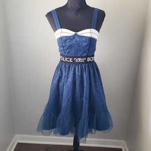 Doctor Who Police Public Call Box Dress Size XS